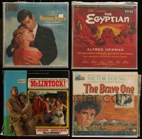 8s0266 LOT OF 4 MOVIE SOUNDTRACK 33 1/3 RPM RECORDS 1950s-1960s Peyton Place, McLintock, Egyptian!