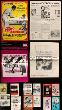 8s0083 LOT OF 16 UNCUT PRESSBOOKS 1960s-1970s advertising a variety of different movies!