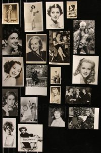 8s0630 LOT OF 20 PHOTOS OF PRETTY LADIES 1930s-1980s portraits of beautiful actresses & more!
