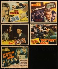 8s0209 LOT OF 5 1939-41 DR. CHRISTIAN RKO SERIES LOBBY CARDS 1939-1941 starring Jean Hersholt!