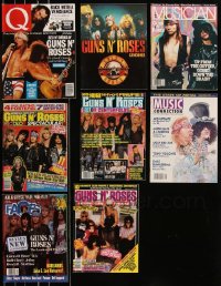 8s0480 LOT OF 8 MAGAZINES WITH GUNS N' ROSES COVERS 1980s-1990s rock'n'roll images & articles!