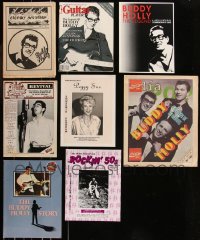 8s0469 LOT OF 8 MAGAZINES WITH BUDDY HOLLY COVERS 1970s-2000s rock 'n' roll images & articles!