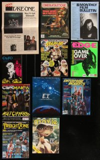 8s0464 LOT OF 11 MAGAZINES WITH HORROR/SCI-FI COVERS 1980s-2010s great images & articles!