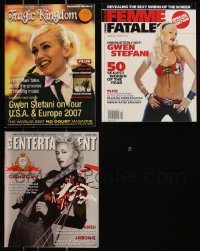 8s0504 LOT OF 3 MAGAZINES WITH GWEN STEFANI COVERS 2004-2007 filled with great images & articles!