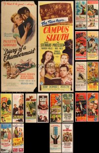 8s0667 LOT OF 26 FORMERLY FOLDED INSERTS 1940s-1970s great images from a variety of movies!