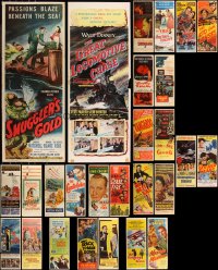 8s0666 LOT OF 27 FORMERLY FOLDED INSERTS 1940s-1960s great images from a variety of movies!
