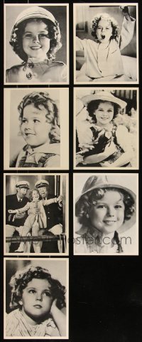 8s0607 LOT OF 7 SHIRLEY TEMPLE 8X10 REPRO PHOTOS 1980s great portraits of the adorable child star!