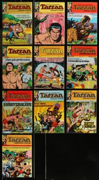 8s0231 LOT OF 10 NORWEGIAN TARZAN COMIC BOOKS 1972-1974 Edgar Rice Burroughs, includes 1st issue!