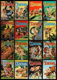 8s0222 LOT OF 25 MENSILE ITALIAN TARZAN COMIC BOOKS 1970s Edgar Rice Burroughs, great color artwork!