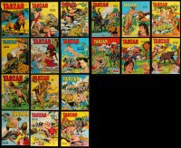 8s0220 LOT OF 30 MONDIALES FRENCH TARZAN COMIC BOOKS 1960s-1970s Edgar Rice Burroughs, great color artwork!