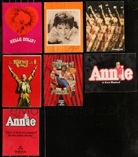 8s0314 LOT OF 7 STAGE SOUVENIR PROGRAM BOOKS 1960s-1980s from a variety of different shows!