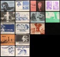 8s0575 LOT OF 35 WARNER BROS. SYNOPSIS SHEETS 1960s-1970s from a variety of different movies!