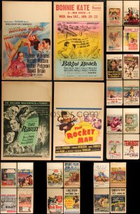 8s0041 LOT OF 31 WINDOW CARDS 1950s great images from a variety of different movies!