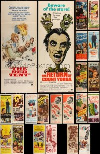 8s0671 LOT OF 22 FORMERLY FOLDED INSERTS 1940s-1970s great images from a variety of movies!