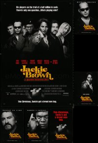 8s0768 LOT OF 6 UNFOLDED SINGLE-SIDED 27X40 JACKIE BROWN TEASERS AND ADVANCE ONE-SHEETS 1997 cool!