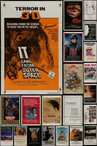 8s0123 LOT OF 58 FOLDED ONE-SHEETS 1970s-1980s great images from a variety of different movies!