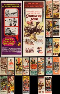 8s0668 LOT OF 25 FORMERLY FOLDED INSERTS 1940s-1970s great images from a variety of movies!