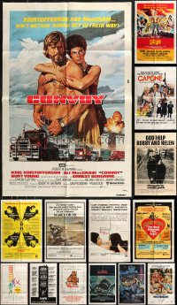 8s0143 LOT OF 19 FOLDED ONE-SHEETS 1970s great images from a variety of different movies!