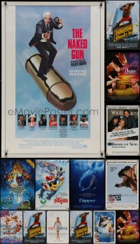 8s0761 LOT OF 19 UNFOLDED MOSTLY DOUBLE-SIDED MOSTLY 27X40 ONE-SHEETS 1990s cool movie images!
