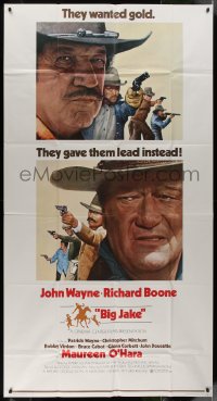 8t0193 BIG JAKE 3sh 1971 Richard Boone wanted gold but John Wayne gave him lead instead!