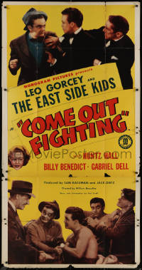 8t0204 COME OUT FIGHTING 3sh 1945 Leo Gorcey, East Side Kids, boxing & gambling, Hard Boiled Mahoney!
