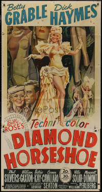 8t0211 DIAMOND HORSESHOE 3sh 1945 sexiest image of dancer Betty Grable in skimpy outfit!