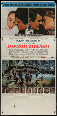 8t0216 DOCTOR ZHIVAGO style A 3sh 1965 Omar Sharif, Julie Christie, David Lean classic English epic!