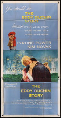8t0220 EDDY DUCHIN STORY 3sh 1956 Tyrone Power & Kim Novak in a love story you will remember!