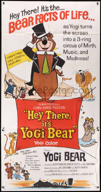 8t0242 HEY THERE IT'S YOGI BEAR 3sh 1964 Hanna-Barbera, Yogi's first full-length feature!