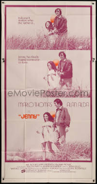 8t0250 JENNY int'l 3sh 1970 pretty single mother Marlo Thomas walks with lover Alan Alda!