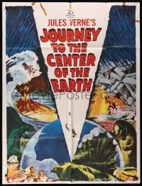 8t0251 JOURNEY TO THE CENTER OF THE EARTH INCOMPLETE 3sh 1959 Jules Verne's fabulous world below the world!