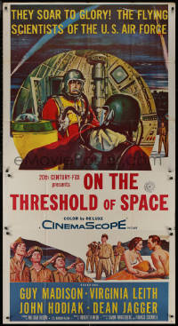 8t0273 ON THE THRESHOLD OF SPACE 3sh 1956 scientists of the U.S. Air Force soar to glory!