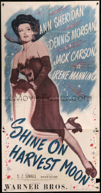 8t0289 SHINE ON HARVEST MOON 3sh 1944 great full-length image of sexy Ann Sheridan, ultra rare!