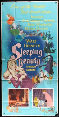 8t0292 SLEEPING BEAUTY 3sh 1959 Walt Disney cartoon fairy tale fantasy classic, rare first release!