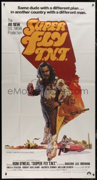 8t0300 SUPER FLY T.N.T. int'l 3sh 1973 great artwork of Ron O'Neal holding dynamite by Craig!