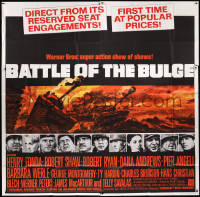 8t0032 BATTLE OF THE BULGE 6sh 1966 Henry Fonda, Robert Shaw, cool Jack Thurston tank art!