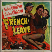 8t0044 FRENCH LEAVE 6sh 1948 child stars Jackie Cooper & Jackie Coogan all grown up!