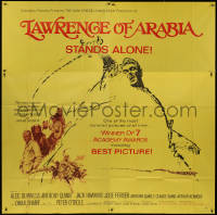 8t0055 LAWRENCE OF ARABIA 6sh R1970 David Lean classic starring Peter O'Toole, cool artwork!