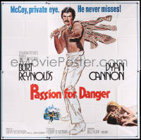 8t0067 SHAMUS int'l 6sh 1973 private eye Burt Reynolds never misses, different Passion for Danger!