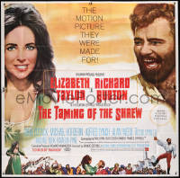 8t0071 TAMING OF THE SHREW 6sh 1967 different image of Elizabeth Taylor & Richard Burton!