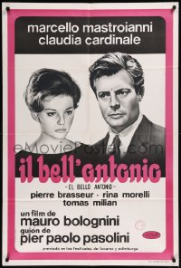 8t0080 BELL' ANTONIO Argentinean 1962 art of Marcello Mastroianni & Claudia Cardinale, rare!