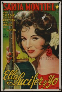 8t0101 ELLA, LUCIFER Y YO Argentinean 1953 man makes deal with Devil to get beautiful Sara Montiel!