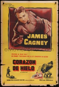 8t0114 KISS TOMORROW GOODBYE Argentinean R1950s James Cagney hotter than he was in White Heat, rare!