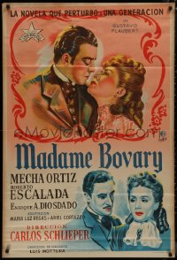8t0127 MADAME BOVARY Argentinean 1947 Paciarotti art of Mecha Ortiz & Roberto Escalada, ultra rare!
