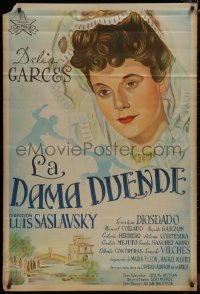 8t0137 PHANTOM LADY Argentinean 1945 La Dama Duende, art of pretty Delia Garces, very rare!