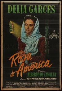 8t0140 ROSA DE AMERICA Argentinean 1946 great art of pretty nun Delia Garces, ultra rare!