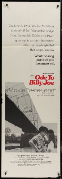 8t0016 ODE TO BILLY JOE door panel 1976 on June 3, 1953 he jumped off the Tallahatchie Bridge!