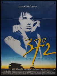 8t0758 BETTY BLUE French 1p 1986 Jean-Jacques Beineix, close up of pensive Beatrice Dalle in sky!