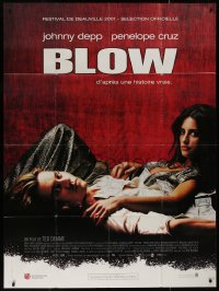 8t0765 BLOW French 1p 2001 Johnny Depp & Penelope Cruz in cocaine biography directed by Ted Demme!