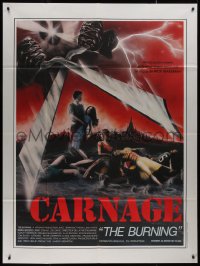 8t0779 BURNING French 1p 1982 Weinstein, a legend of terror is no campfire story anymore, Carnage!